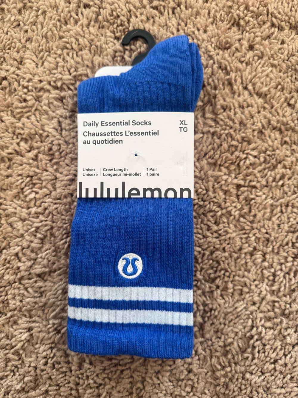 lululemon athletica Beach Ball Crew Socks with White Stripe